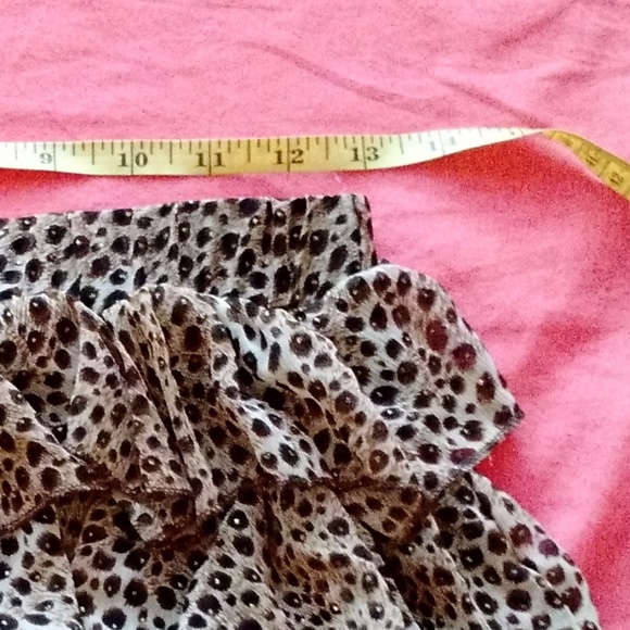Layered mini skirt - leopard print - Picture 2 of 6